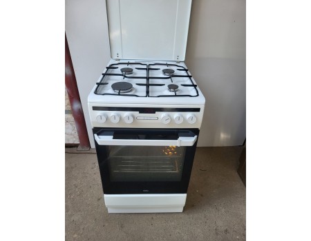 HANSA-AMICA 508GE3.33EHZpTaQ(W)-f137 Газовая плита с электродуховкой 50*60 б/у Гарантия 3 мес 