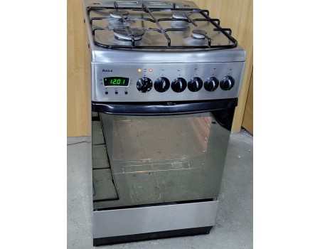 HANSA-AMICA Electronic-f114 Газовая плита с электродуховкой 50*60 б/у Гарантия 3 мес