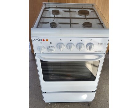 HANSA-AMICA Exclusive-f119 Газовая плита с электродуховкой 50 * 60 б / у Гарантия 3 мес