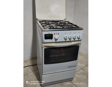 MASTERCOOK 3400-f631 Газовая плита с электродуховкой 50*60 б/у Сервис 6 мес