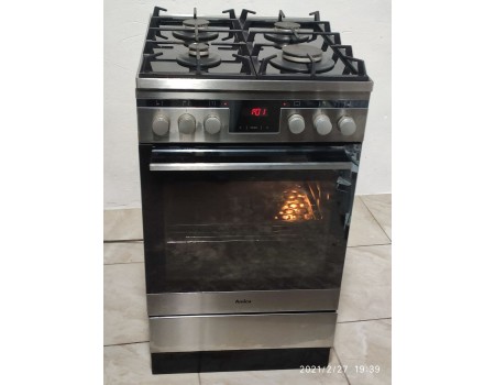 HANSA-AMICA 5014GcE3.33EZpTsAQ-f748 Газовая плита с электродуховкой 50*60 б/у Гарантия 6 мес 