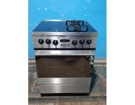 HANSA-AMICA L60500-f770 Комбинированая плита 2 газовых и 2 электро конфорки Hi-Light + электродуховка 60*60 б/у Гарантия 6 мес