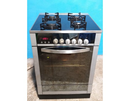 HANSA-AMICA PN-EN60-335126-f408 Газовая плита с электродуховкой 60*60 б/у Гарантия 6 мес 