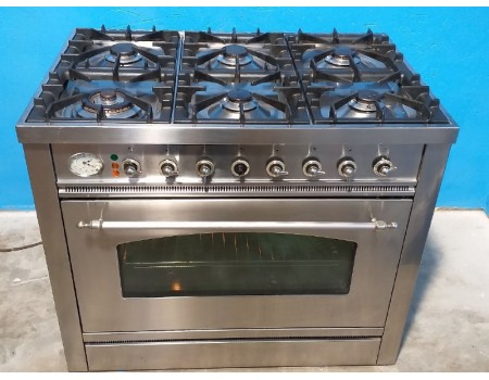 VNR 96 RVS-f227 Варочный центр: газовая поверхность c большой электродуховкой 90*60*87 б/у